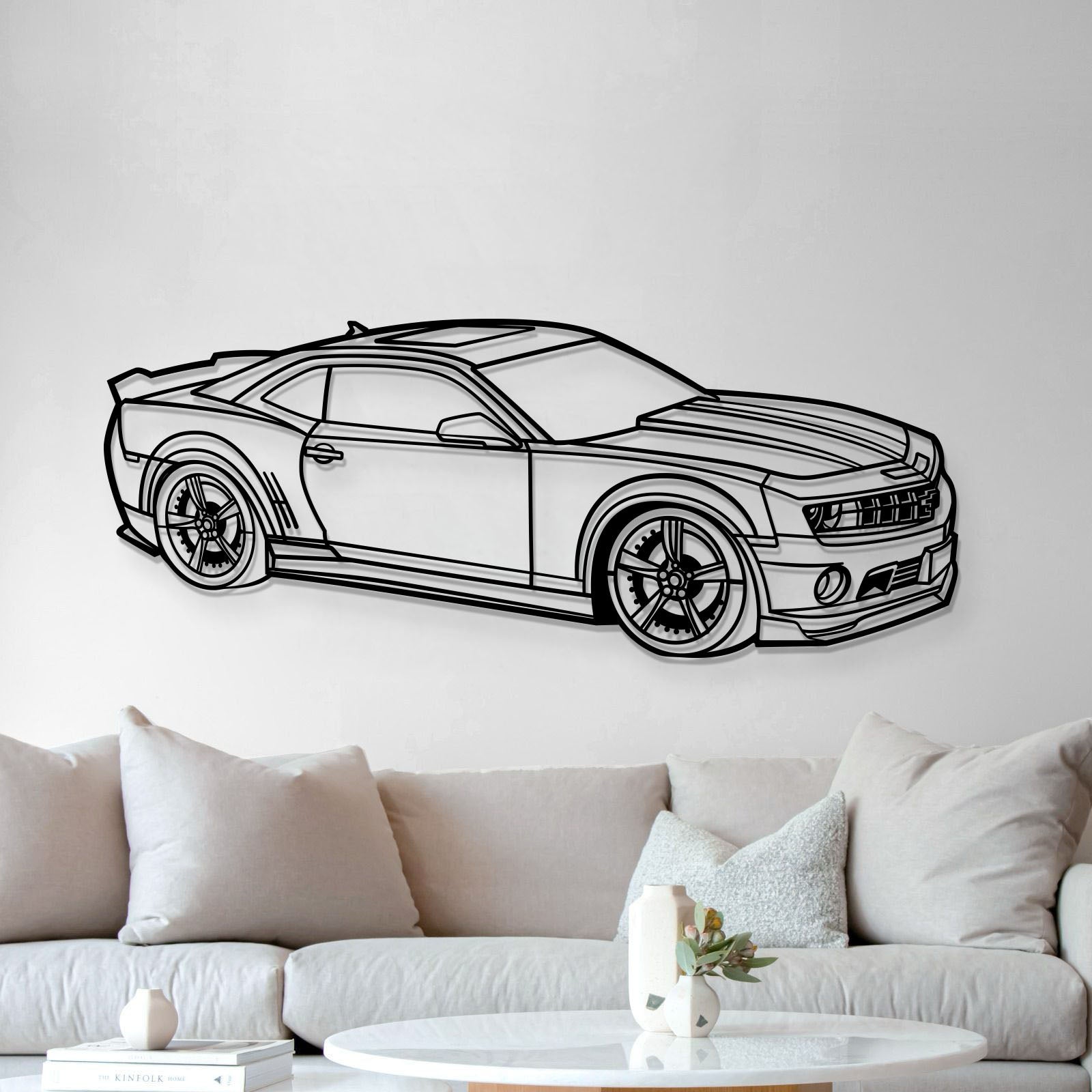 2010 Camaro SS Perspective Metal Car Wall Art - MT1312