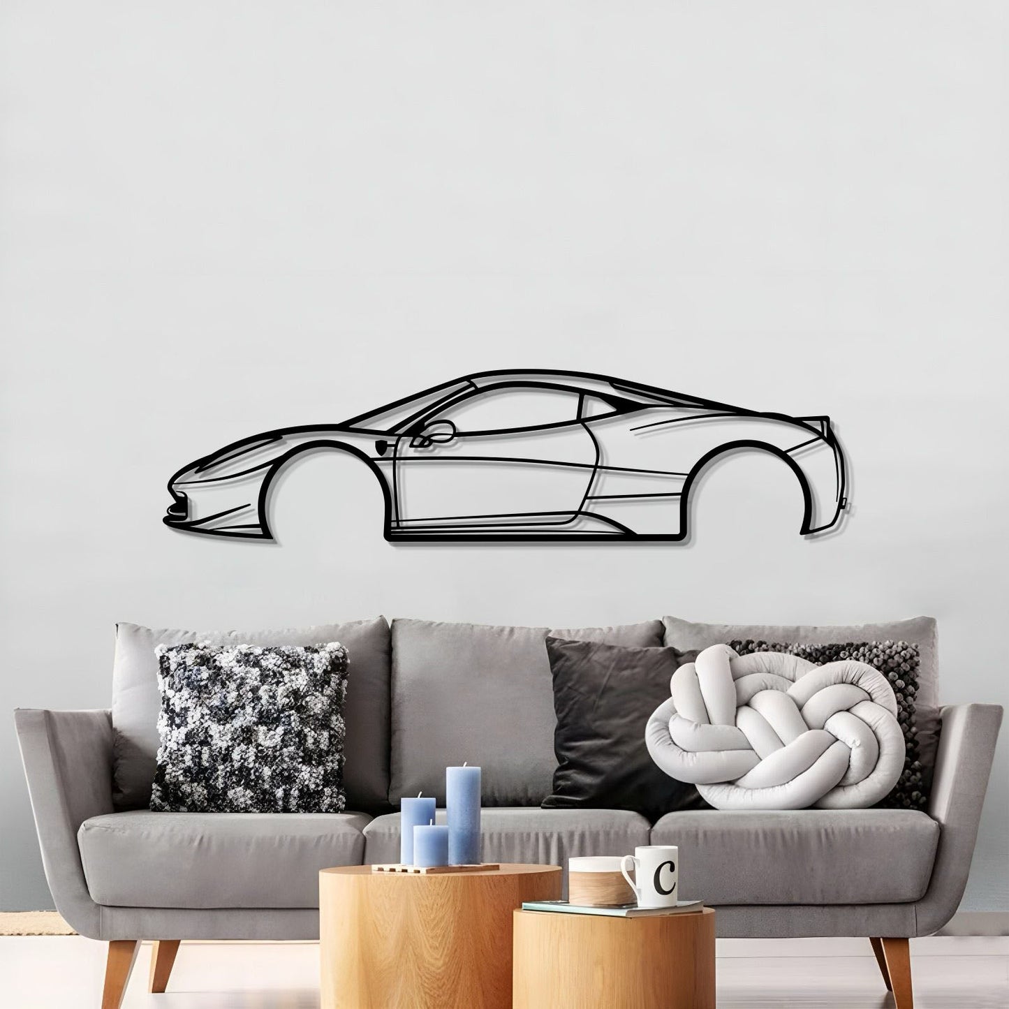 2010 458 Italia  Metal Car Wall Art - MT0396