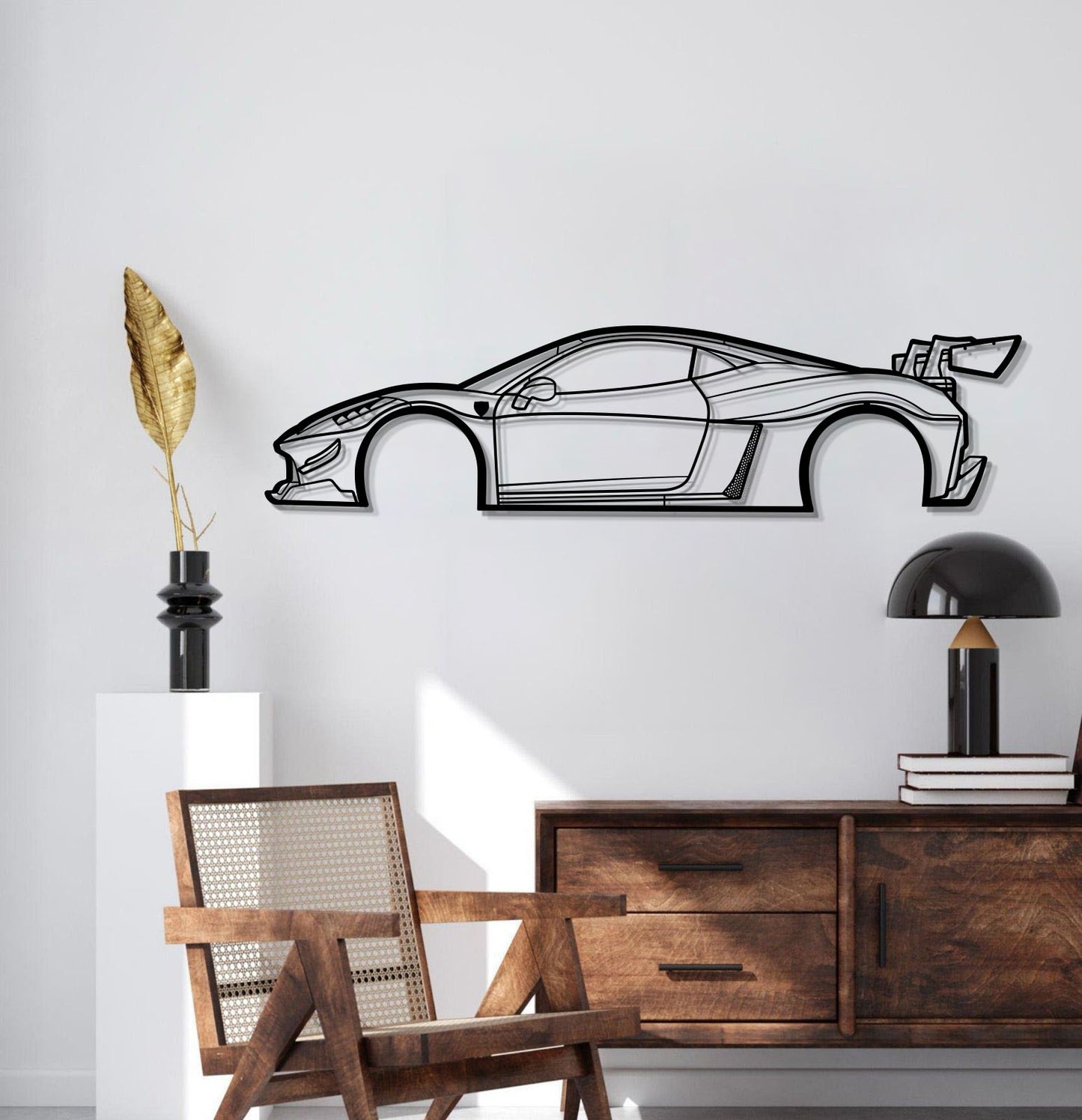 2010 458 Italia Liberty Walk Metal Car Wall Art - MT0397
