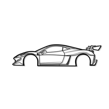 2010 458 Italia Liberty Walk Metal Car Wall Art - MT0397