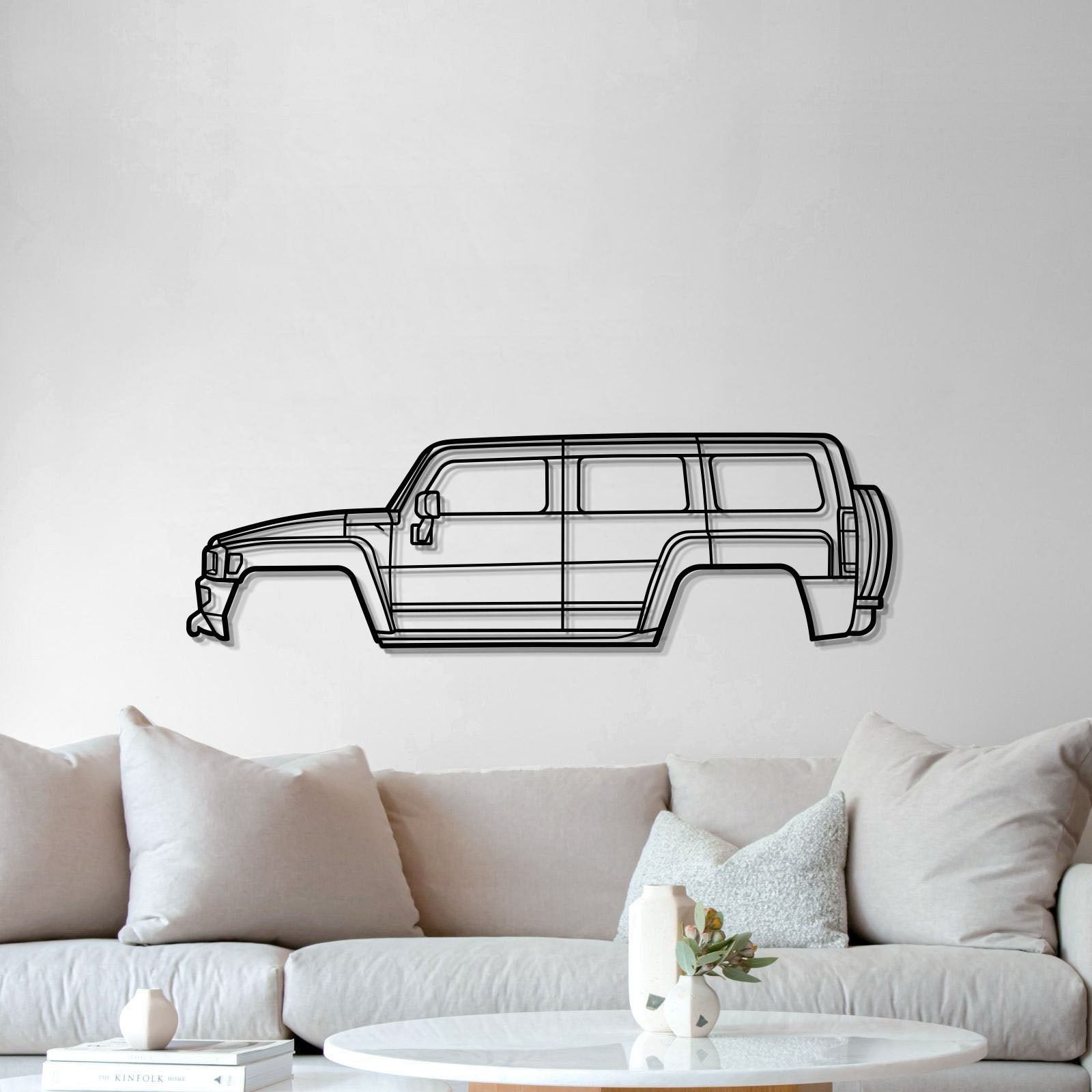 2010 H3 Metal Car Wall Art - MT0406