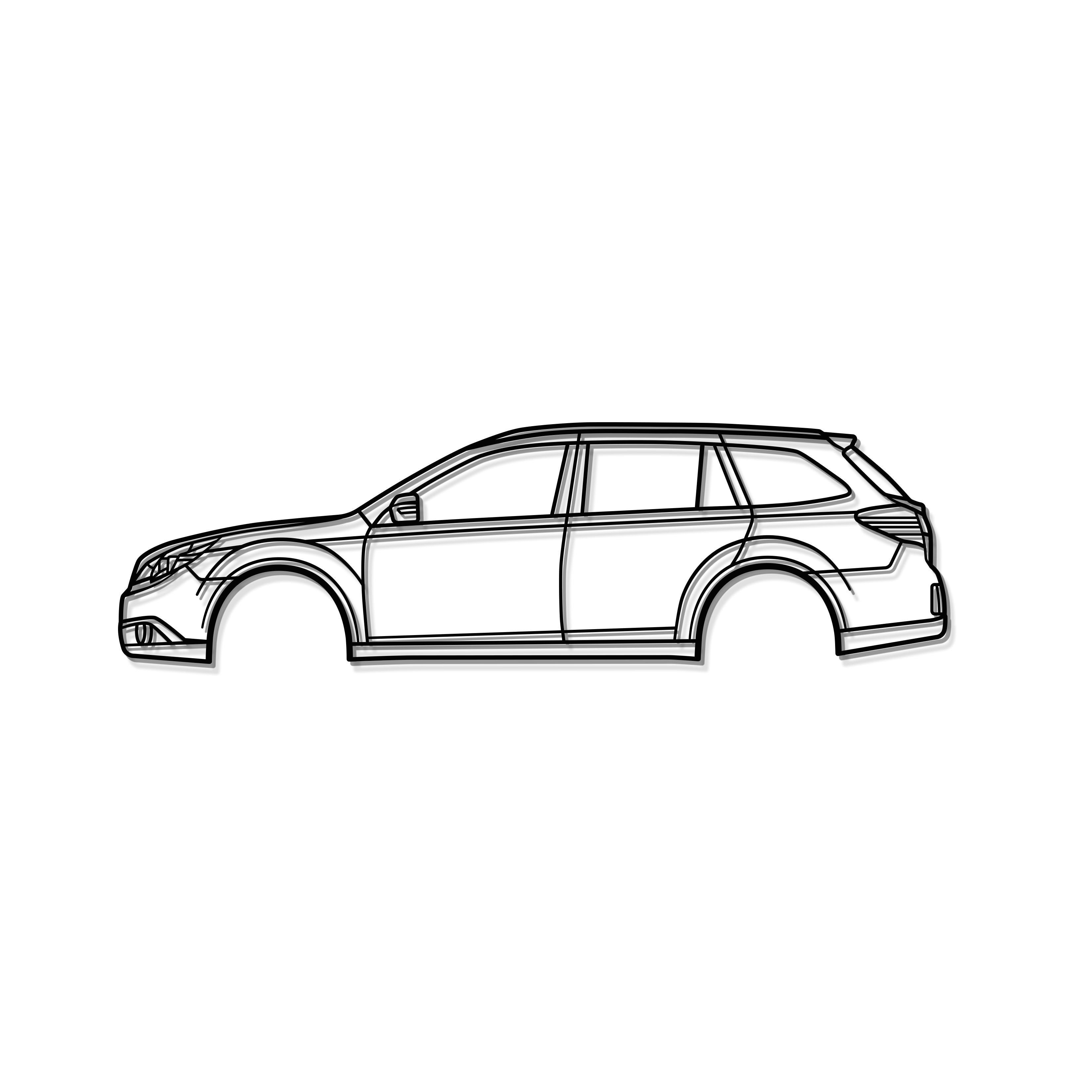 2010 Outback 4th Gen Metal Car Wall Art - MT0407