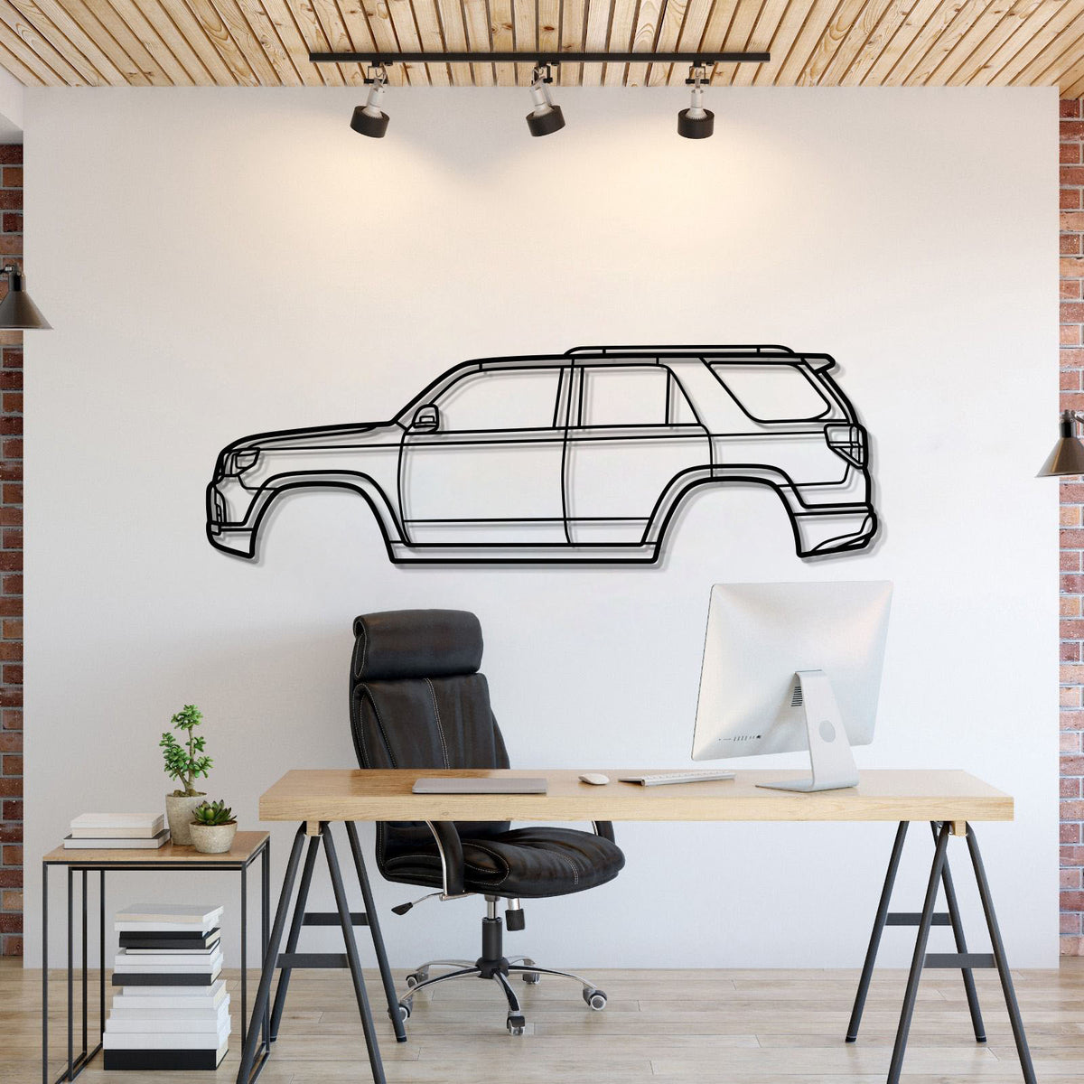 2010 Toyota 4Runner 5Th Gen N280 Metal Wall Art Laser Cut 2 Mm Steel Silhouette