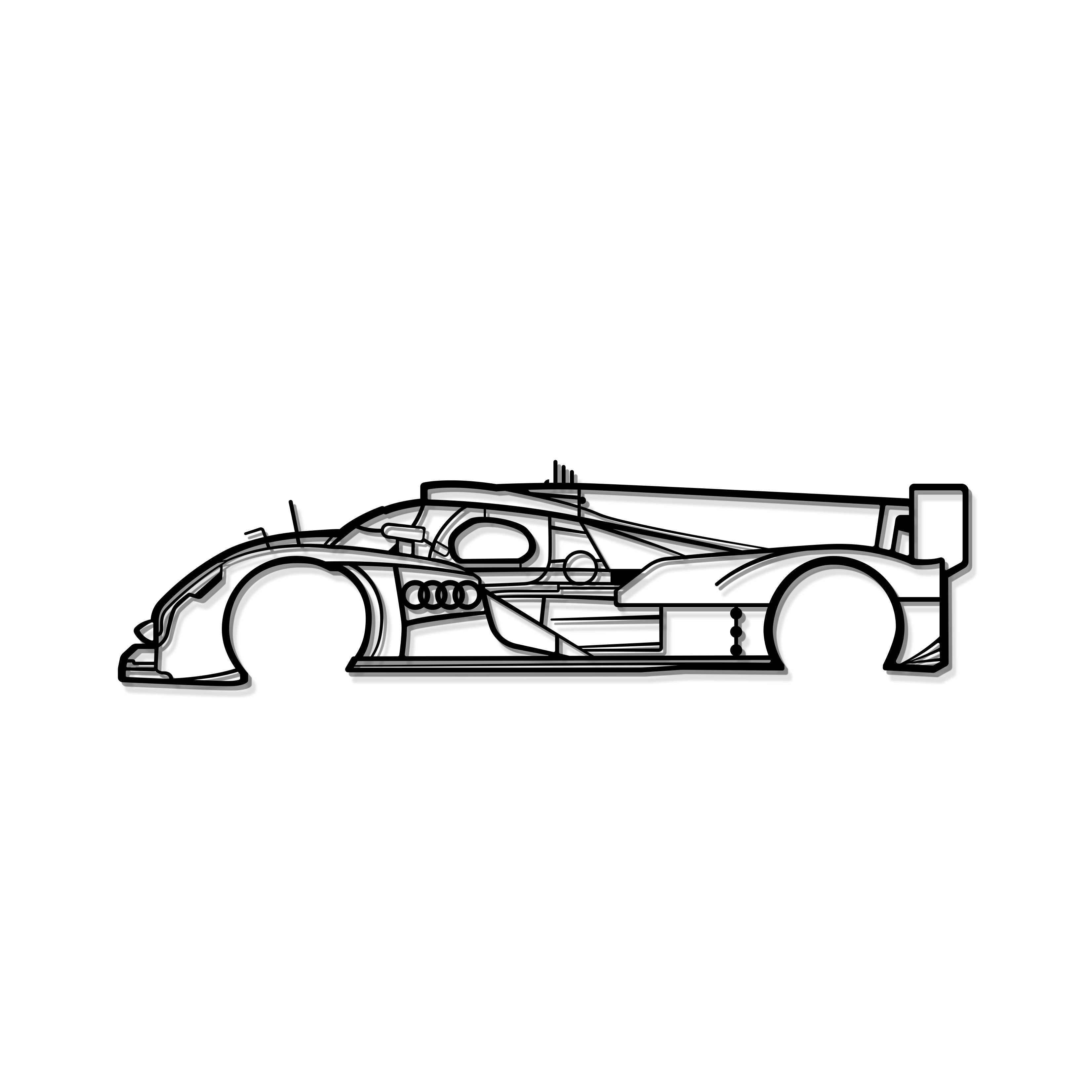 2011 R18 E-TRON Metal Car Wall Art - MT0422