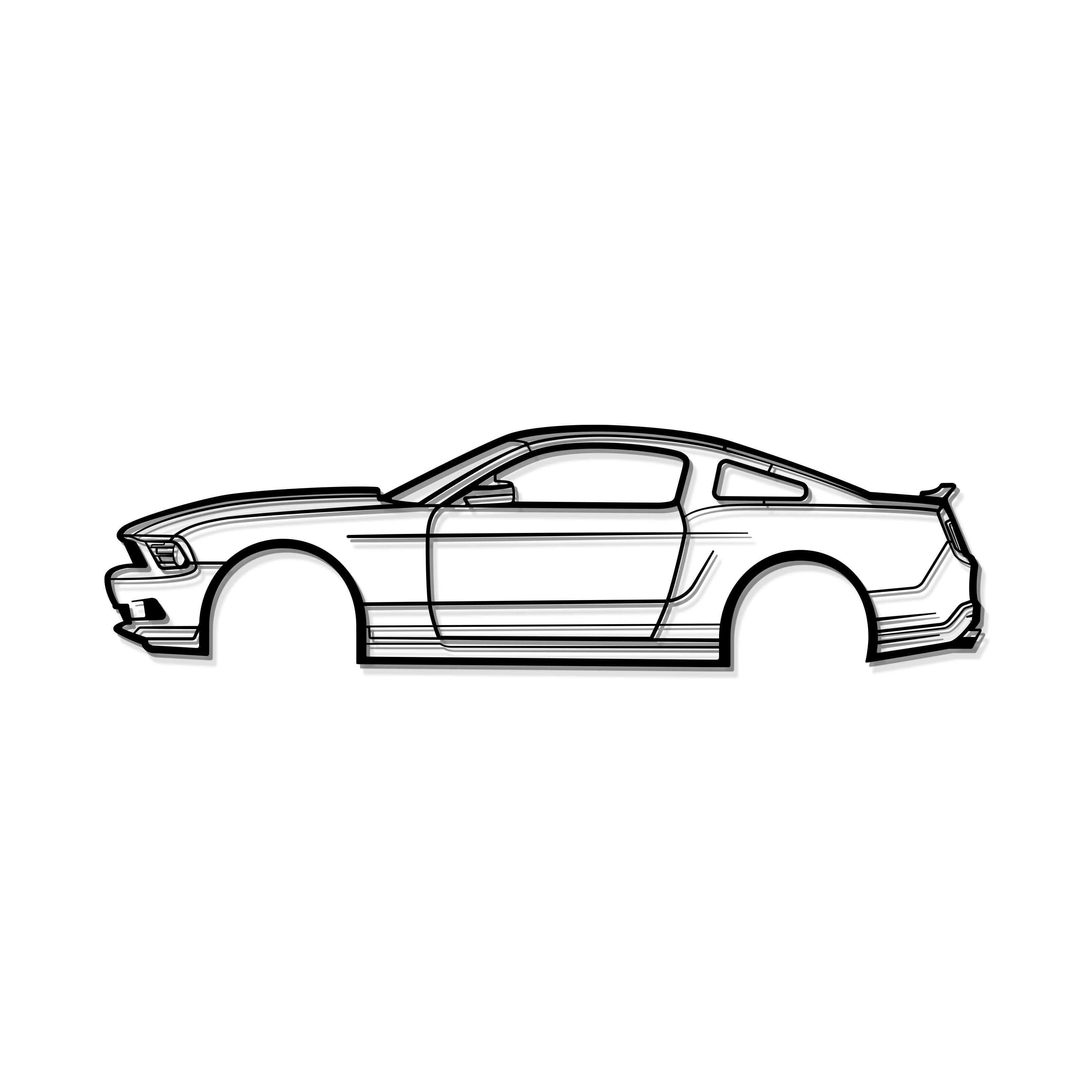 2011 Mustang Metal Car Wall Art - MT0420