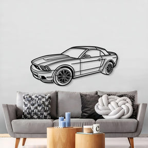 2011 Mustang Convertible Perspective Metal Car Wall Art - MT1267