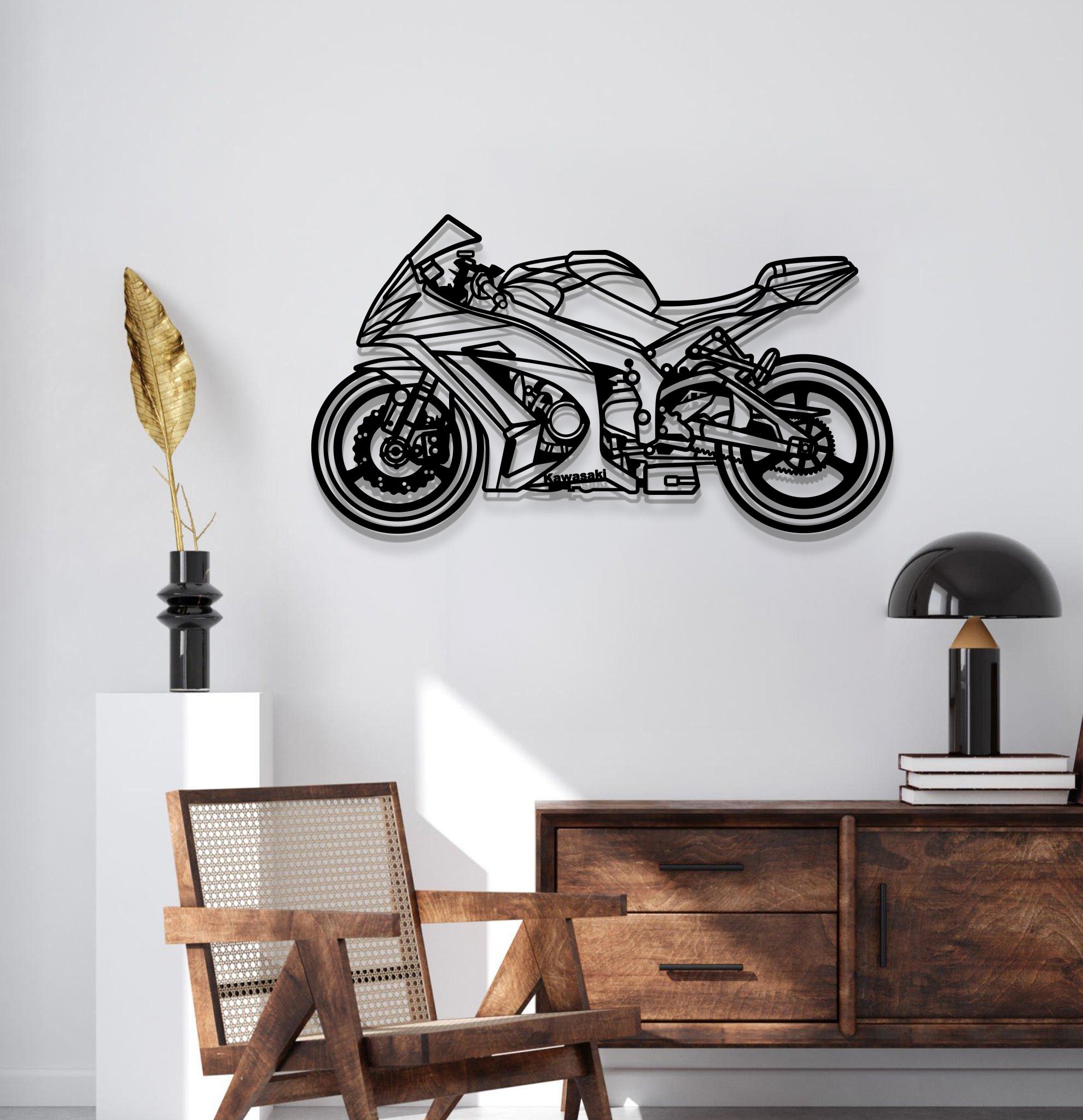 2011 ZX10 R Metal Motorcycle Wall Art - MT1403