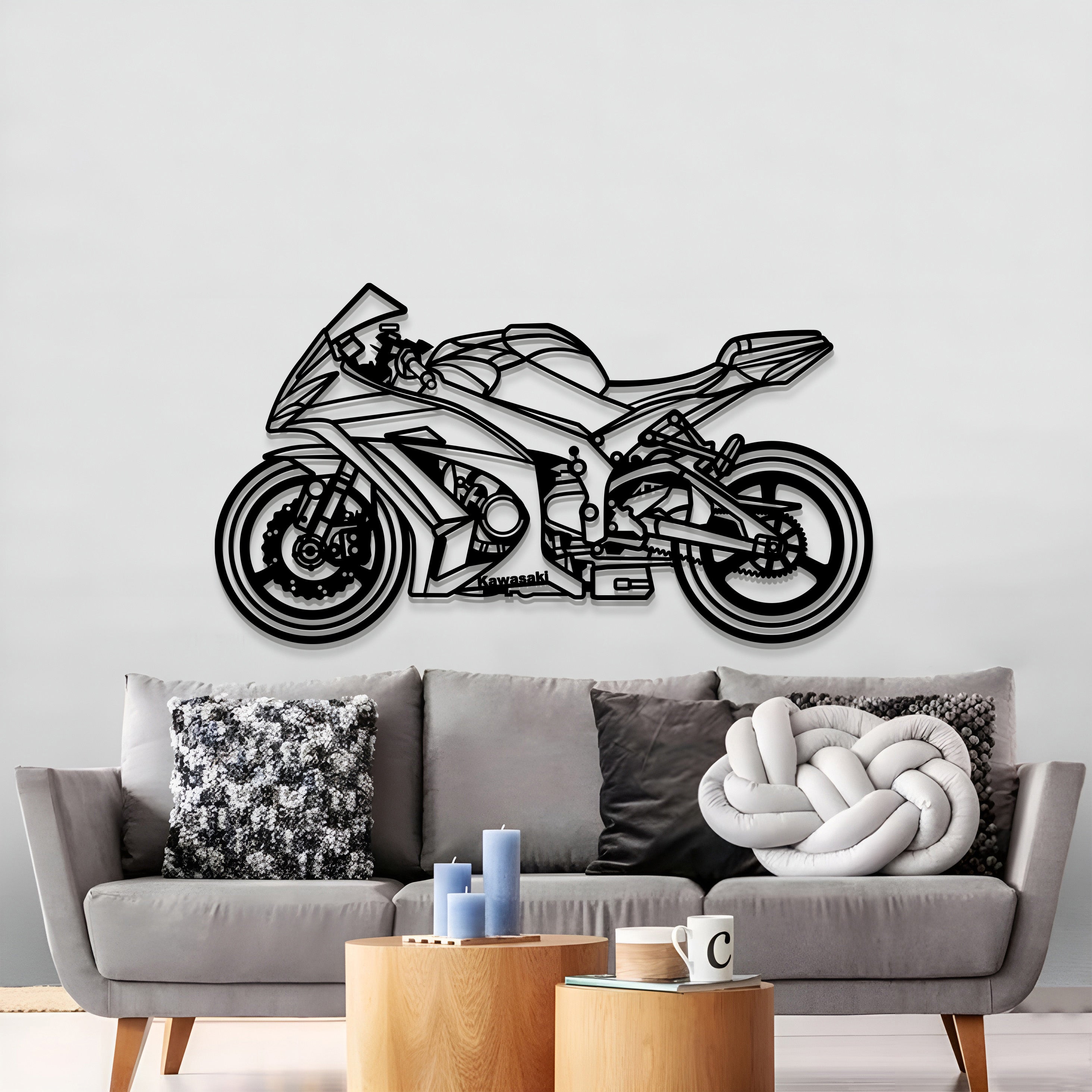 2011 ZX10 R Metal Motorcycle Wall Art - MT1403