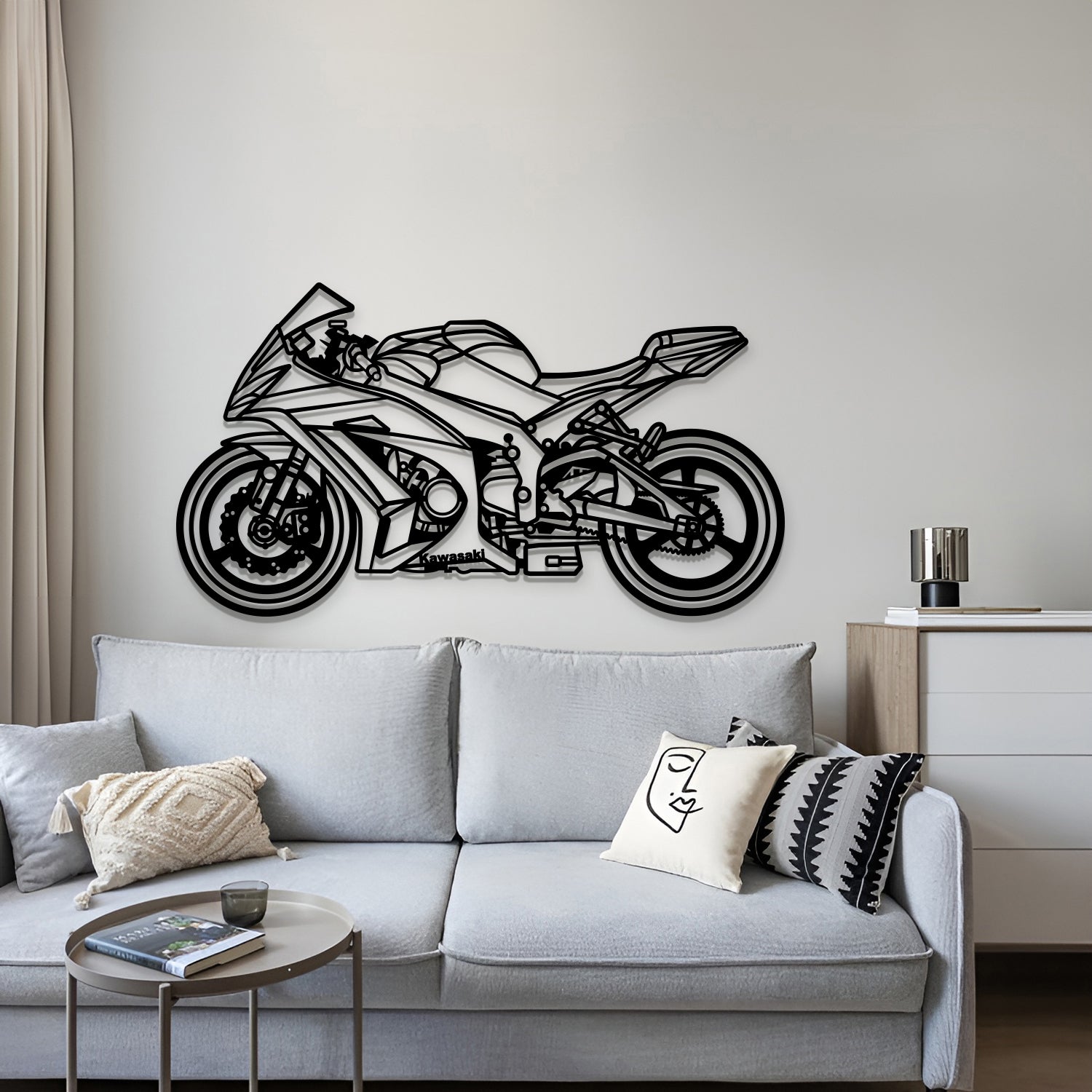 2011 ZX10 R Metal Motorcycle Wall Art - MT1403