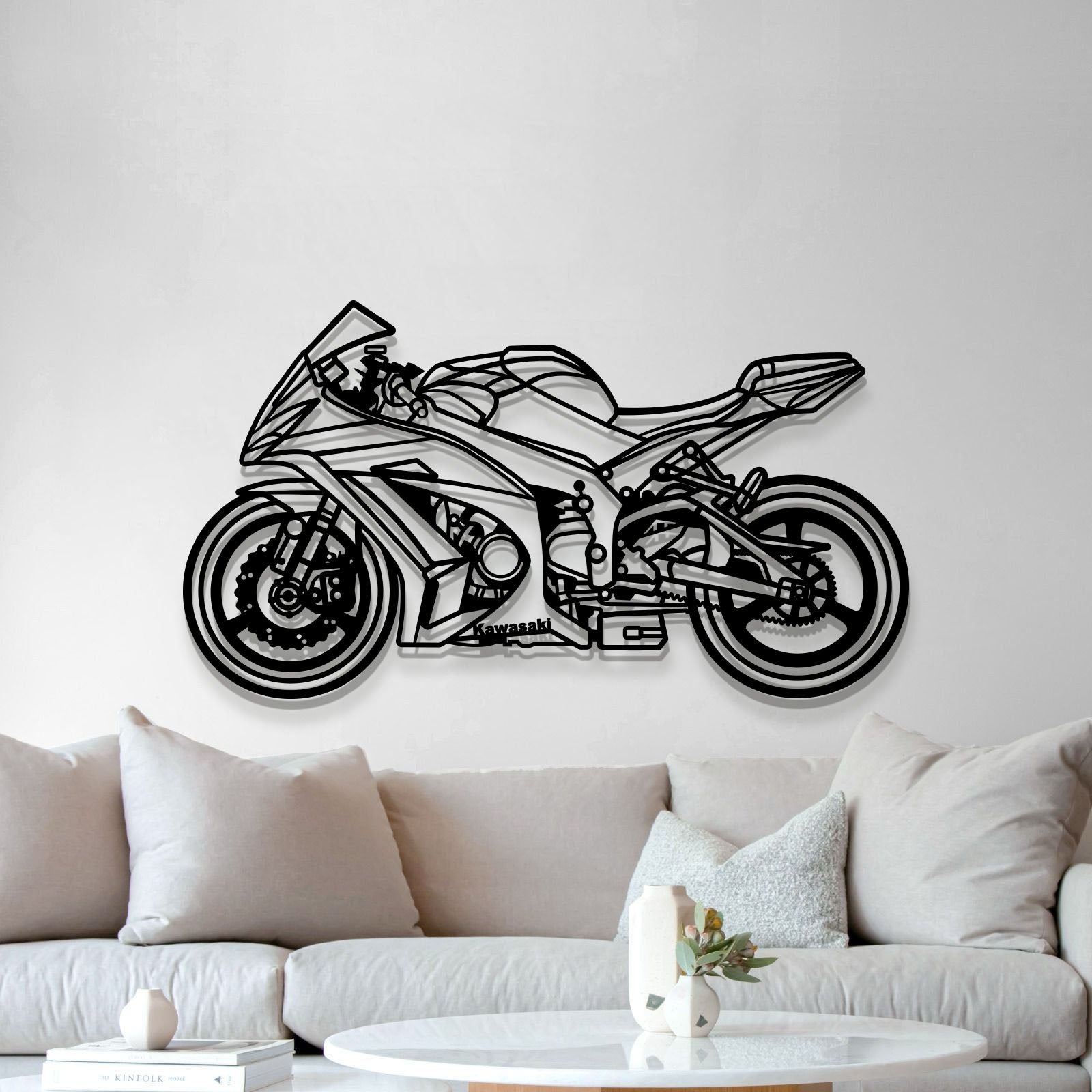 2011 ZX10 R Metal Motorcycle Wall Art - MT1403