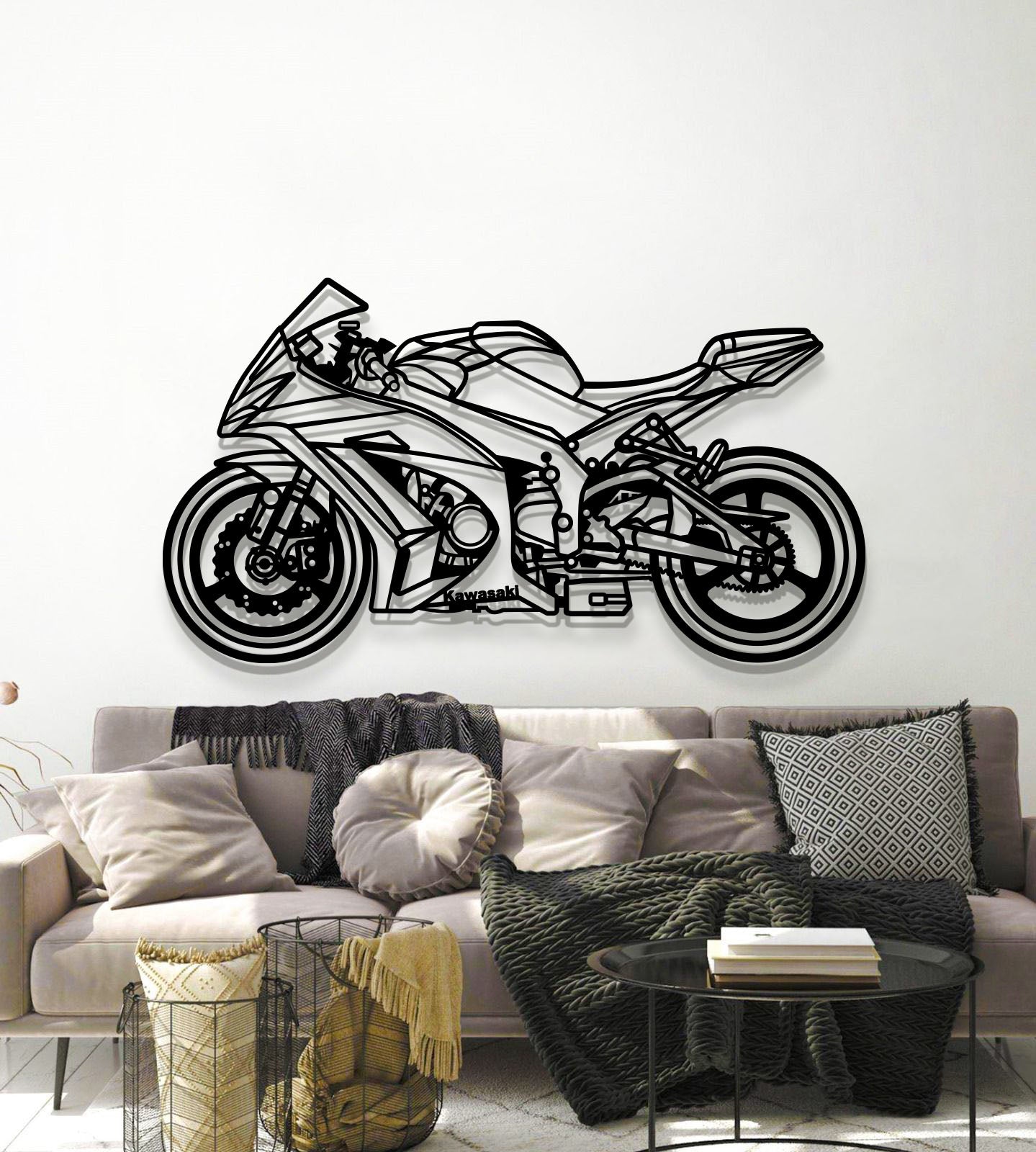 2011 ZX10 R Metal Motorcycle Wall Art - MT1403