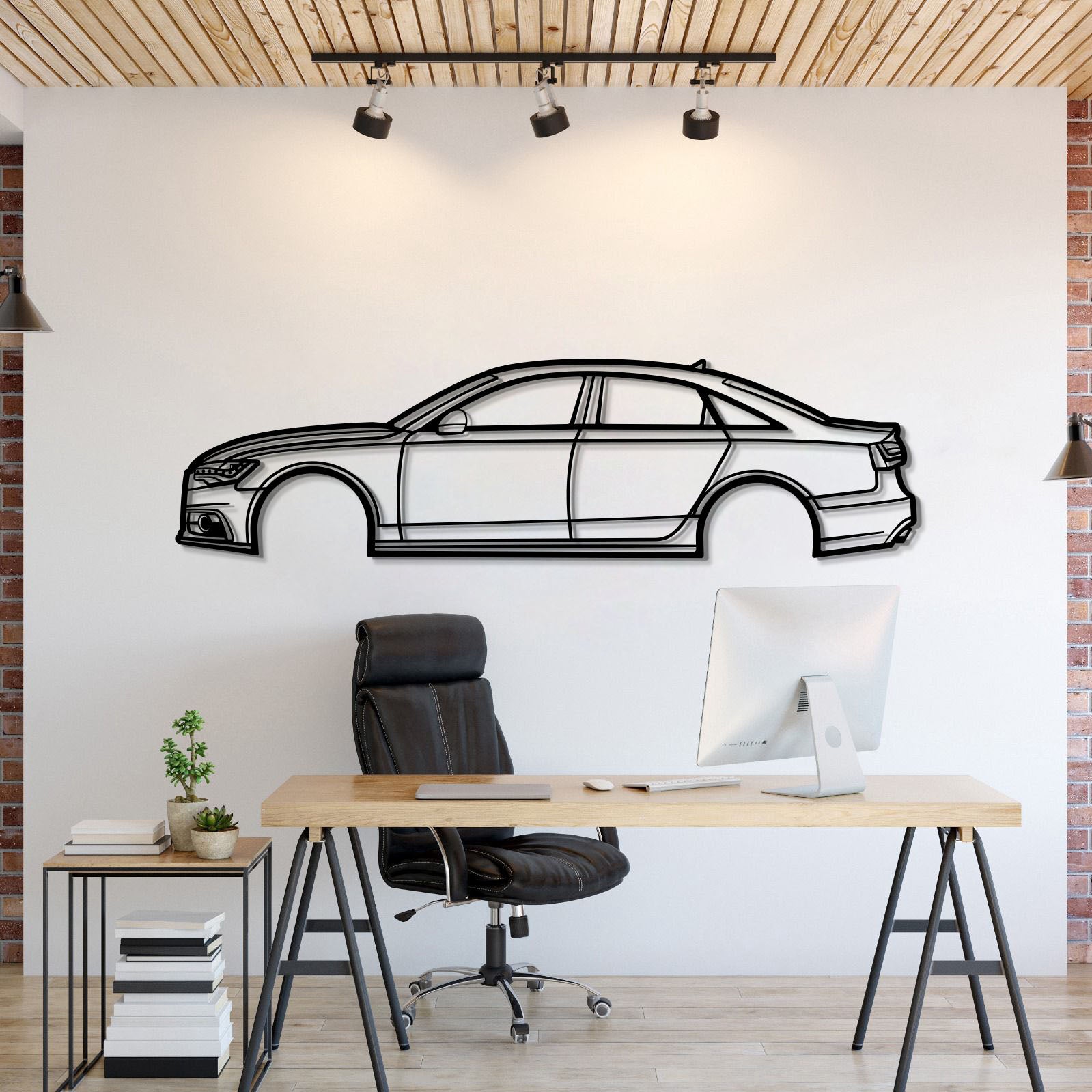 2012 A6 Metal Car Wall Art - MT0470