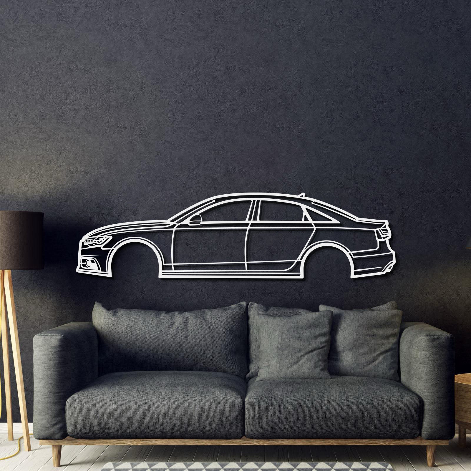 2012 A6 Metal Car Wall Art - MT0470