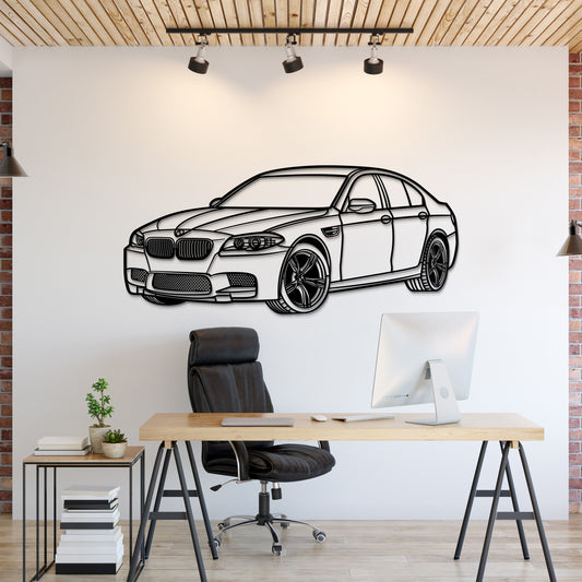 2012 F10 M5 Perspektive Metall Auto Wandkunst - MT1142