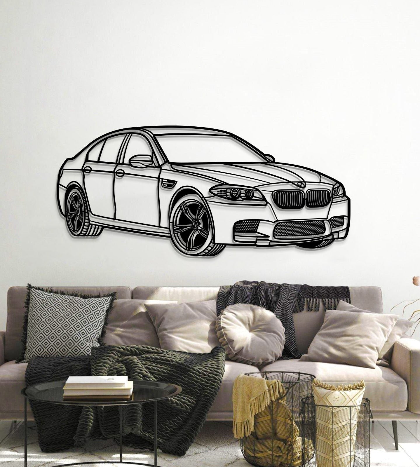 2012 F10 M5 Perspective Metal Car Wall Art - MT1142