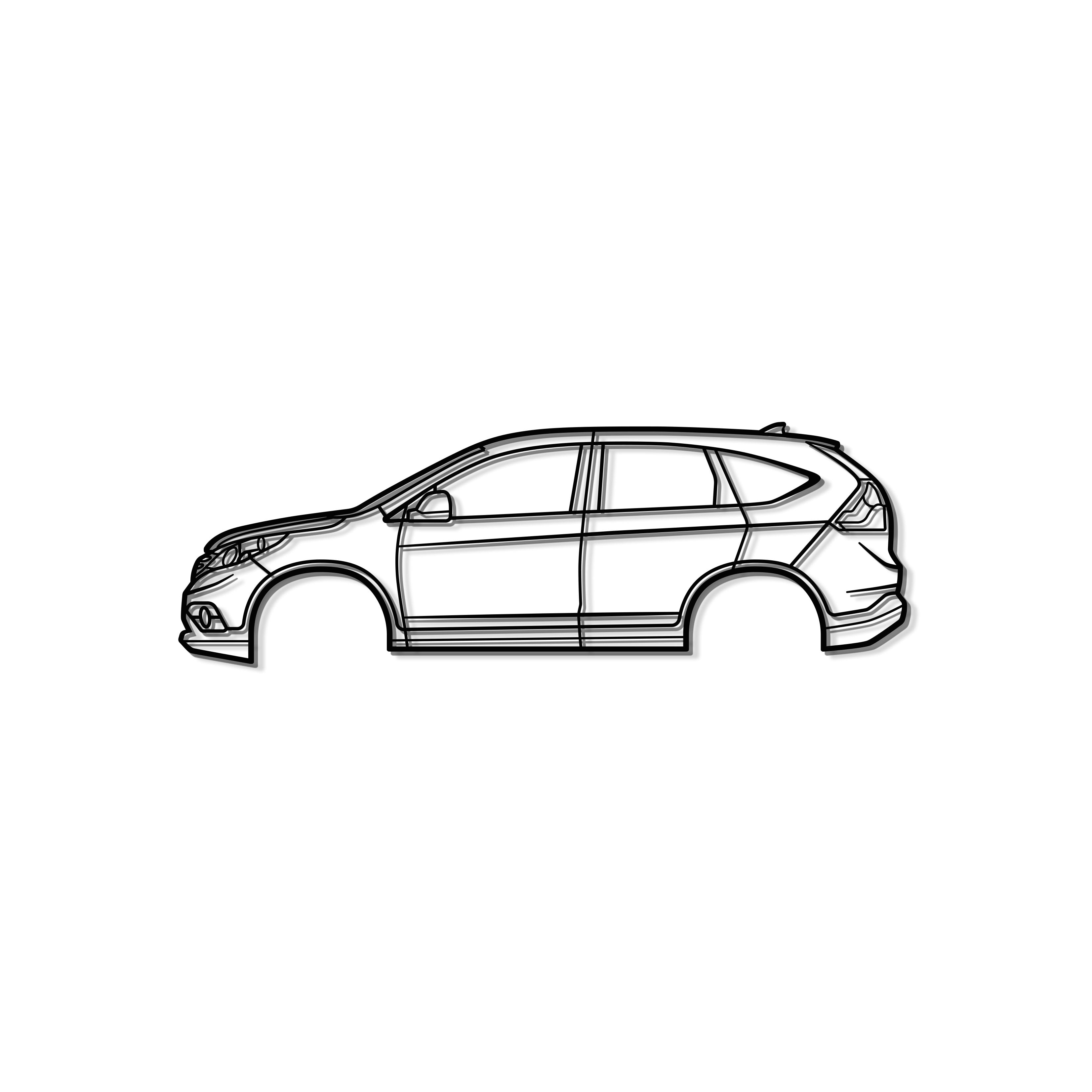 2012 CR-V 4th Gen Metal Car Wall Art - MT0472