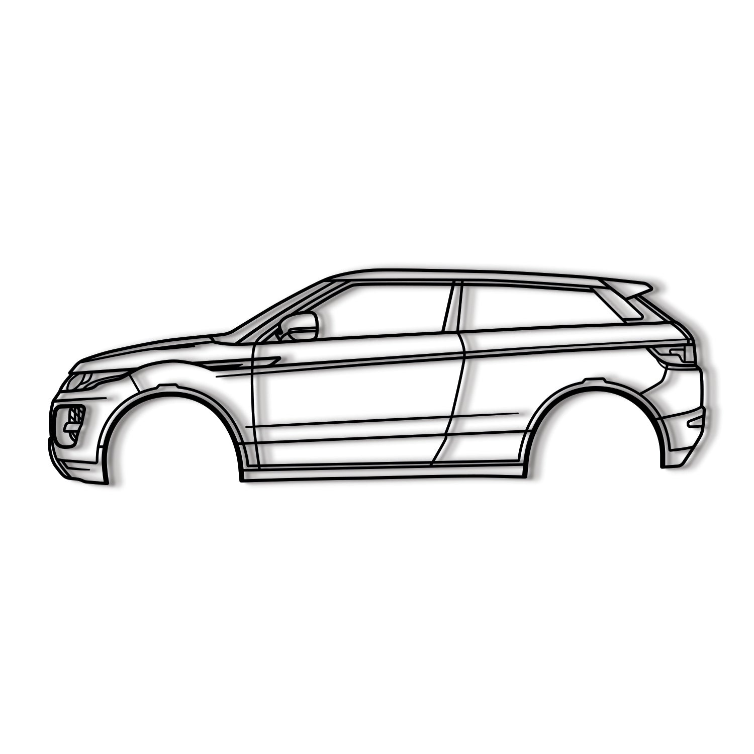 2012 Range Rover Evoque L538 (1st Gen) Metal Car Wall Art - MT0476