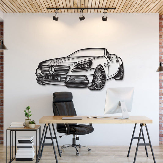 2012 SLK Klasse Perspektive Metall Auto Wandkunst - MT1203