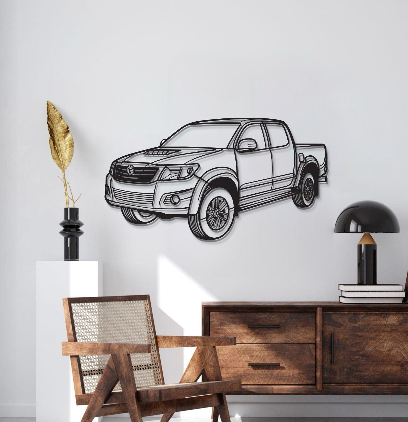2012 Hilux Perspective Metal Car Wall Art - MT1204