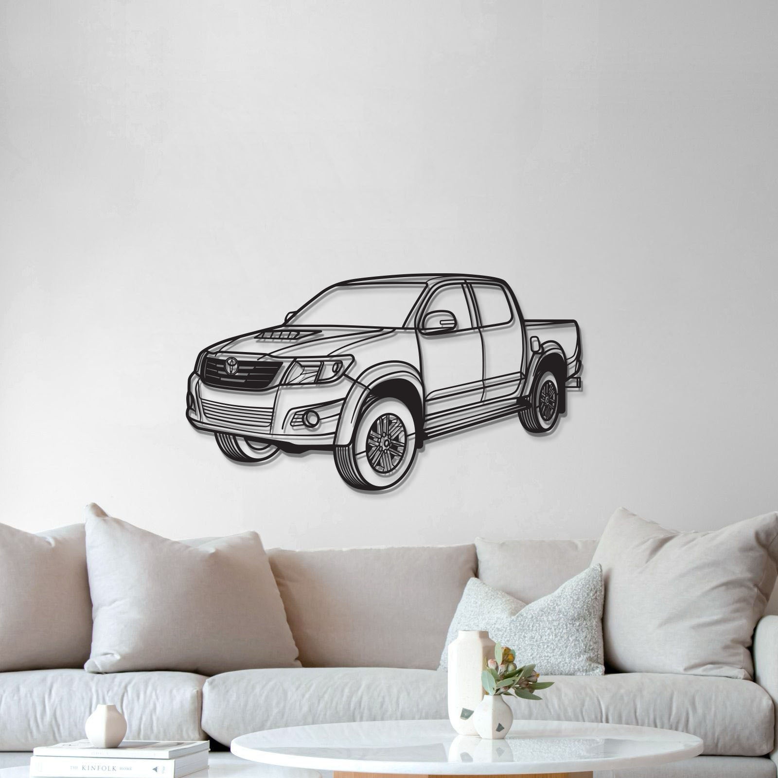 2012 Hilux Perspective Metal Car Wall Art - MT1204