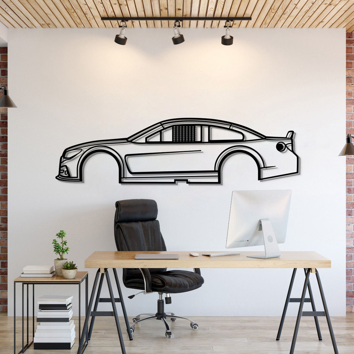 2013 NASCAR SS Metal Wall Art Laser Cut 2 Mm Steel Silhouette