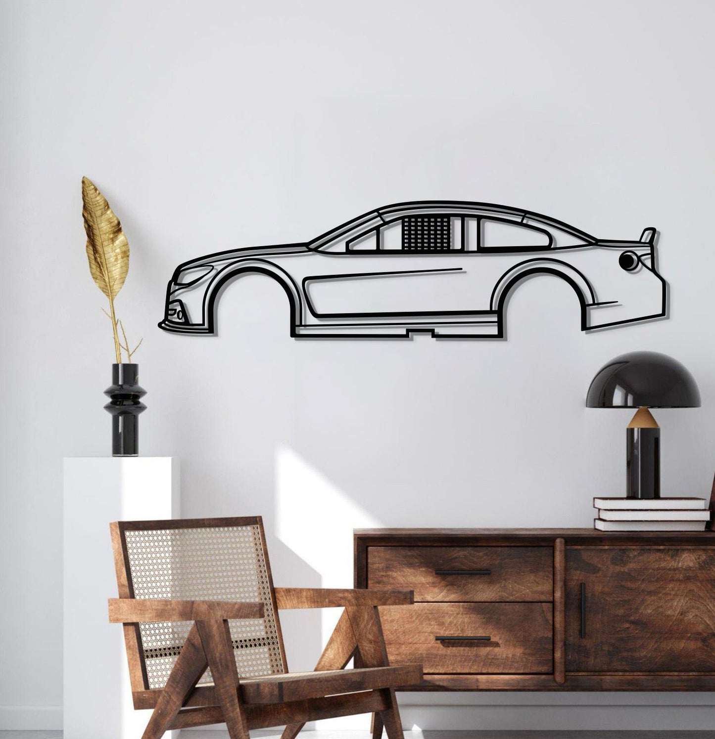 2013 NASCAR SS Stock Car Silhouette Wall Decor Powder Coated Matte Steel