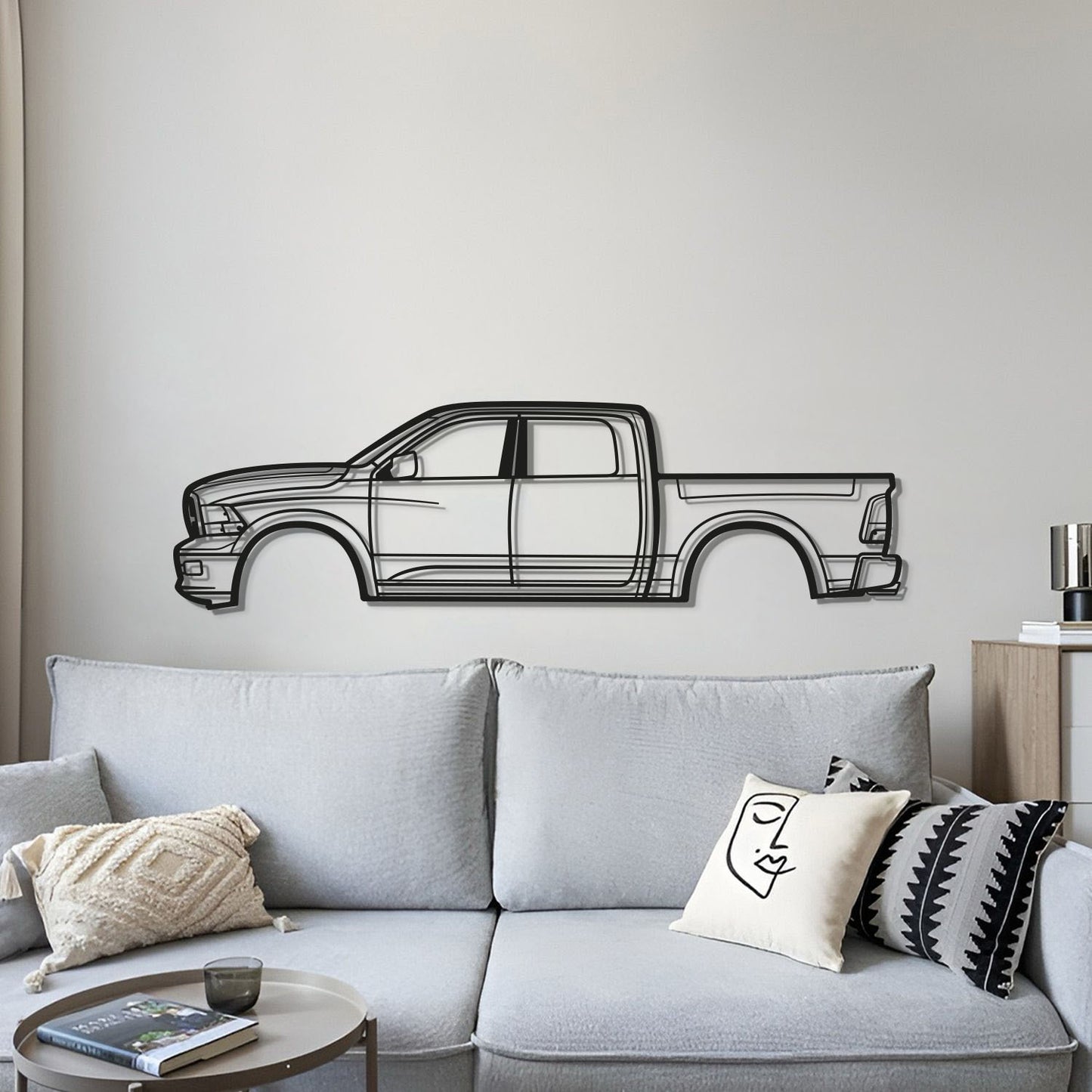 2013 Ram 1500 HEMI Metal Car Wall Art - MT0485