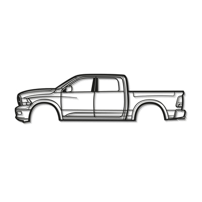 2013 Ram 1500 HEMI Metal Car Wall Art - MT0485