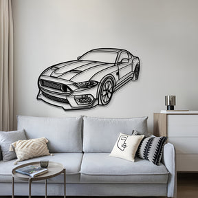 2013 Mustang Mach 1 Perspective Metal Car Wall Art - MT1159