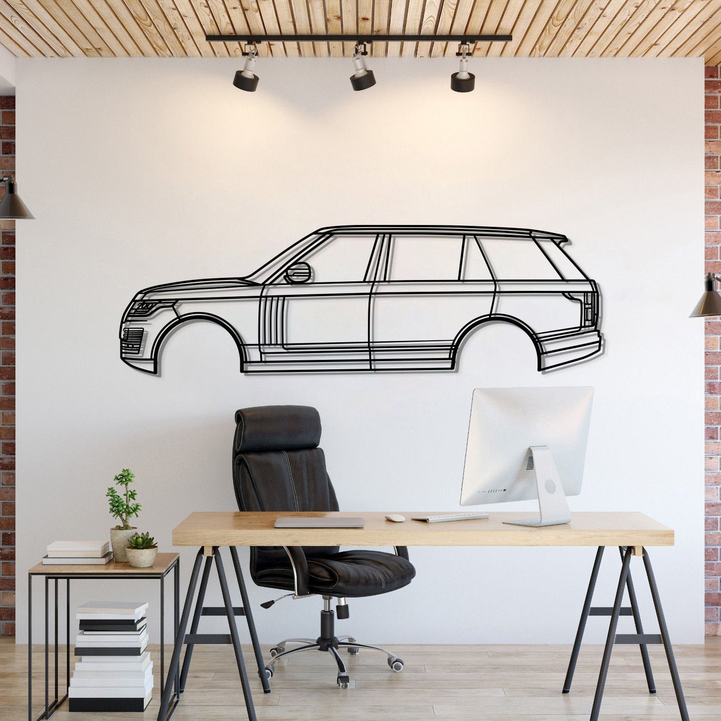 2013 Range Rover L405 (4. Generation) Metall Auto Wandkunst - MT0486