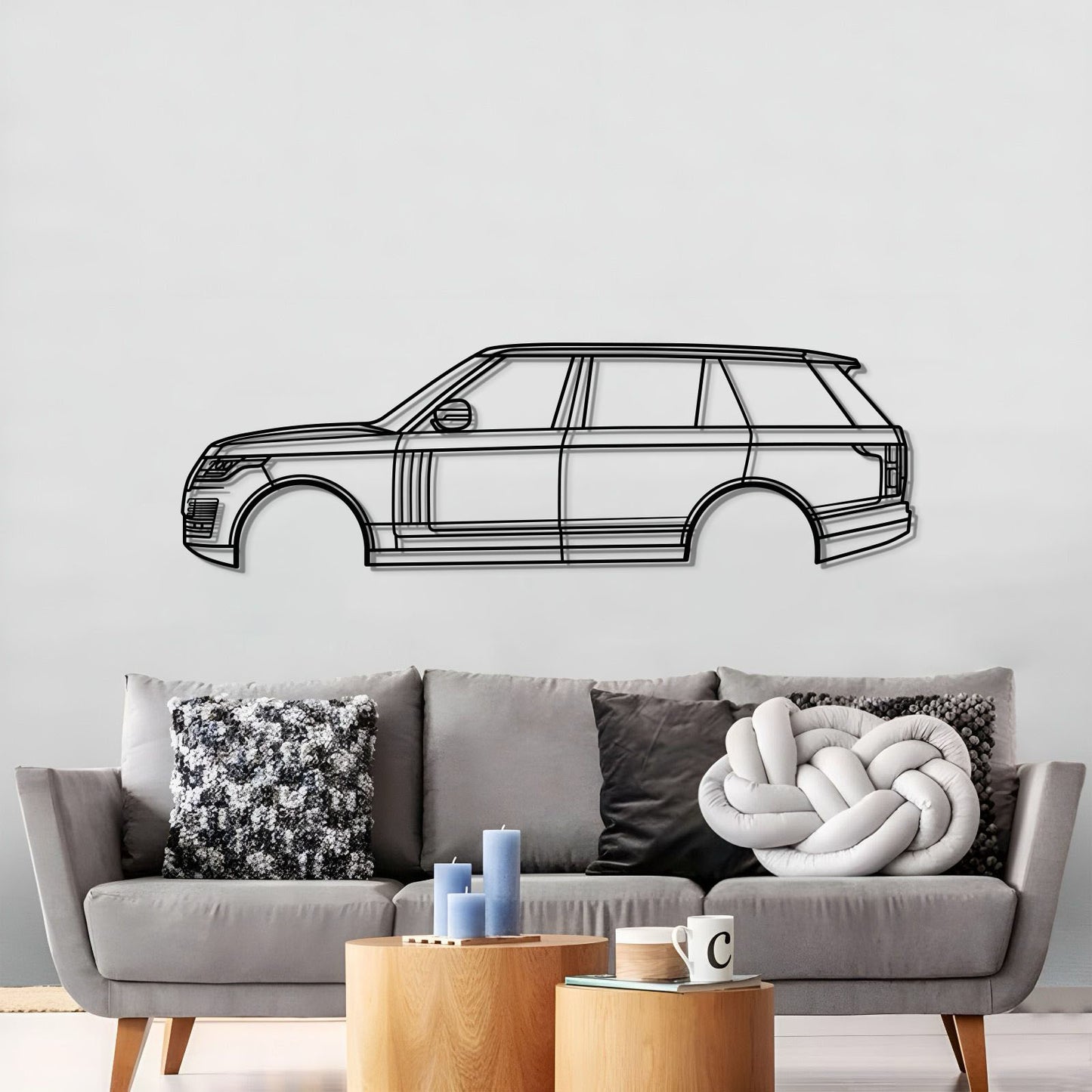 2013 Range Rover L405 (4. Generation) Metall Auto Wandkunst - MT0486