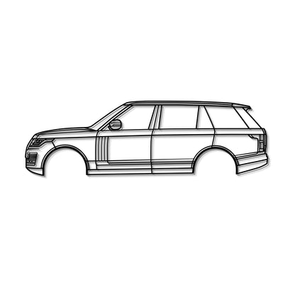 2013 Range Rover L405 (4. Generation) Metall Auto Wandkunst - MT0486