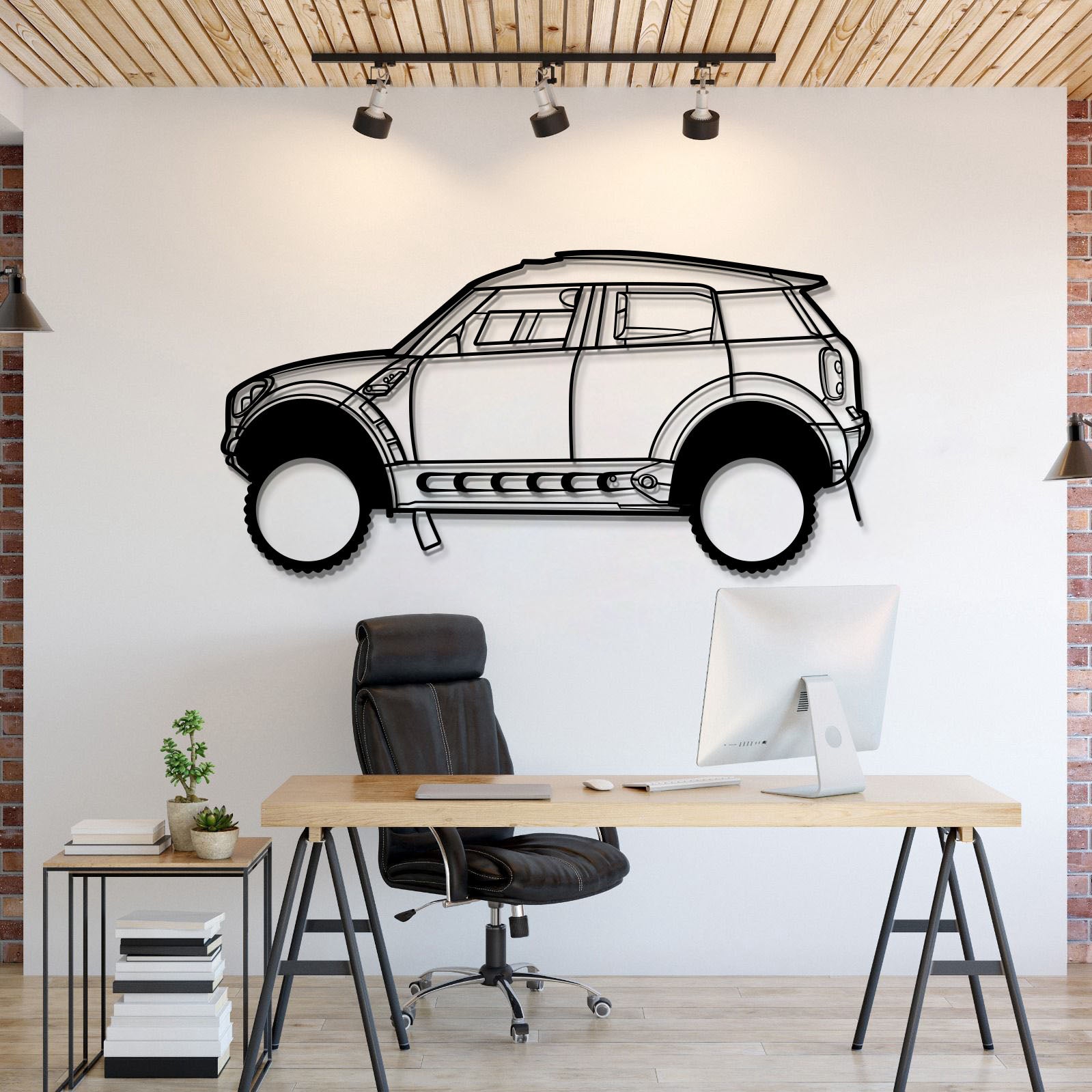 2013 All4 Racıng Metal Car Wall Art - MT1195