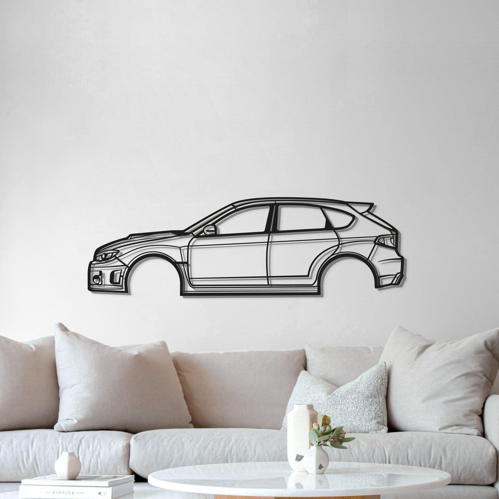 2013 WRX STI Hatchback Metal Car Wall Art - MT0491