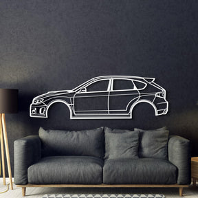 2013 WRX STI Hatchback Metal Car Wall Art - MT0491