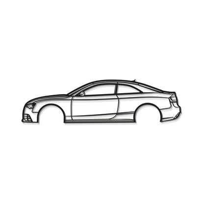 Sleek décor featuring Audi RS5 Coupe 2014 metal wall art adding motorsport flair