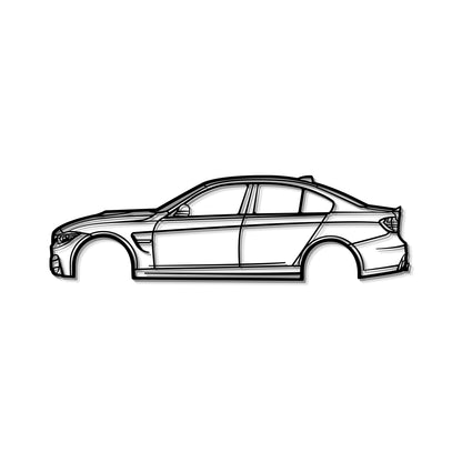 2014 M3 F80 Metal Car Wall Art - MT0507