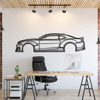 2014 Chevrolet Camaro Z28 Widebody Metal Wall Art Laser Cut 2 Mm Steel Silhouette