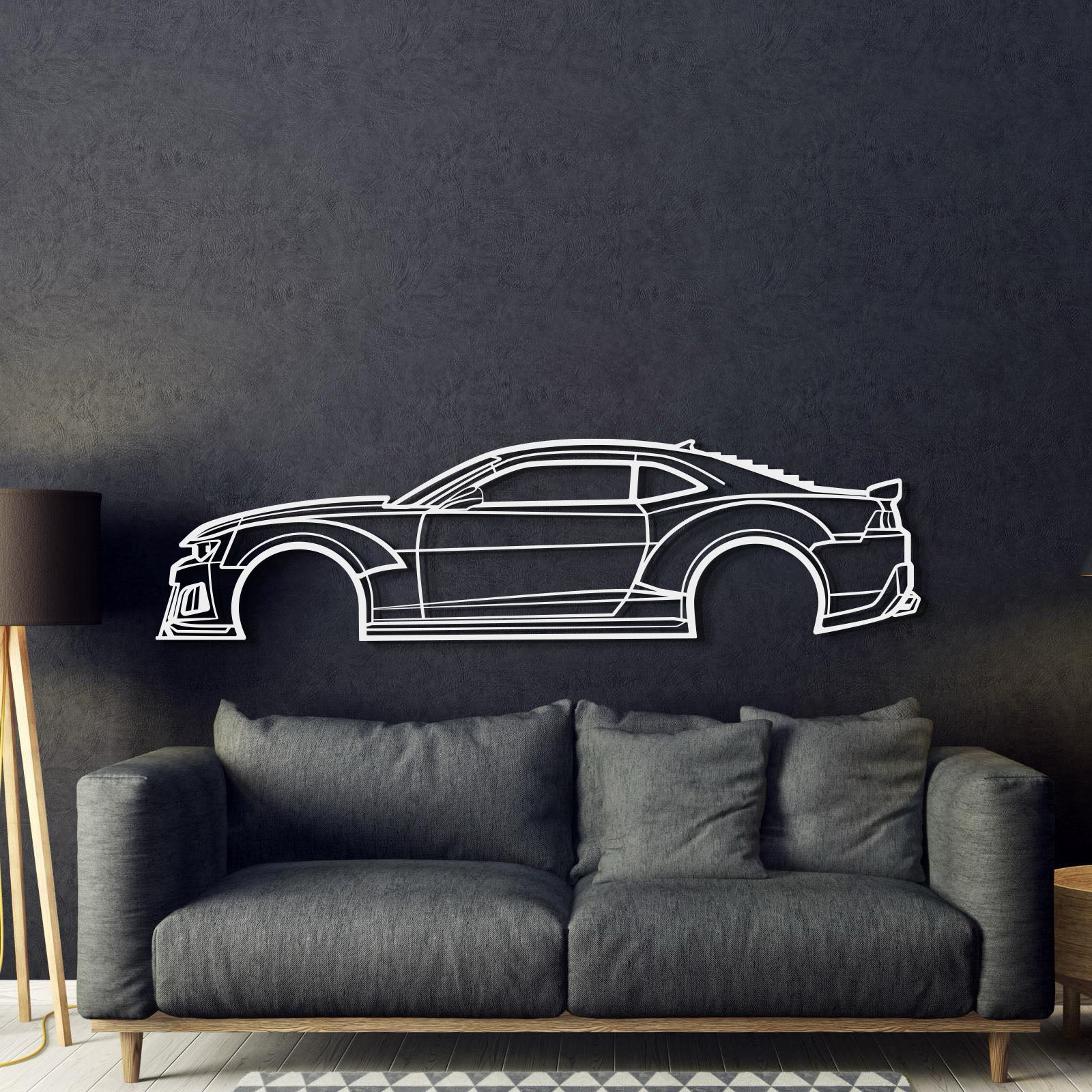 2014 Camaro Z28 Widebody Metal Car Wall Art - MT0499