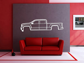 2014 Sierra 1500 4th Gen Metal Car Wall Art - MT0511