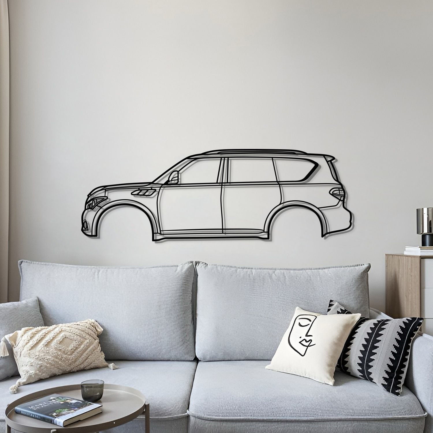 2014 QX80 1st Gen (Z62) Metal Car Wall Art - MT0508