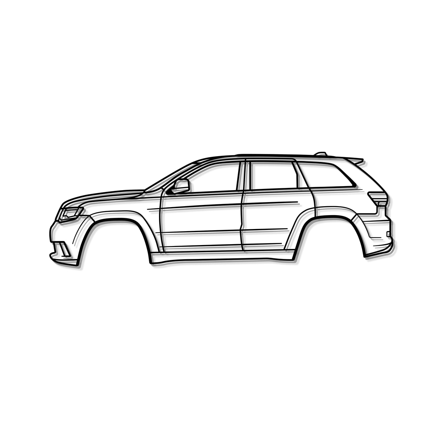 2014 Grand Cherokee SRT WK2 (4th Gen) Metal Car Wall Art - MT0506