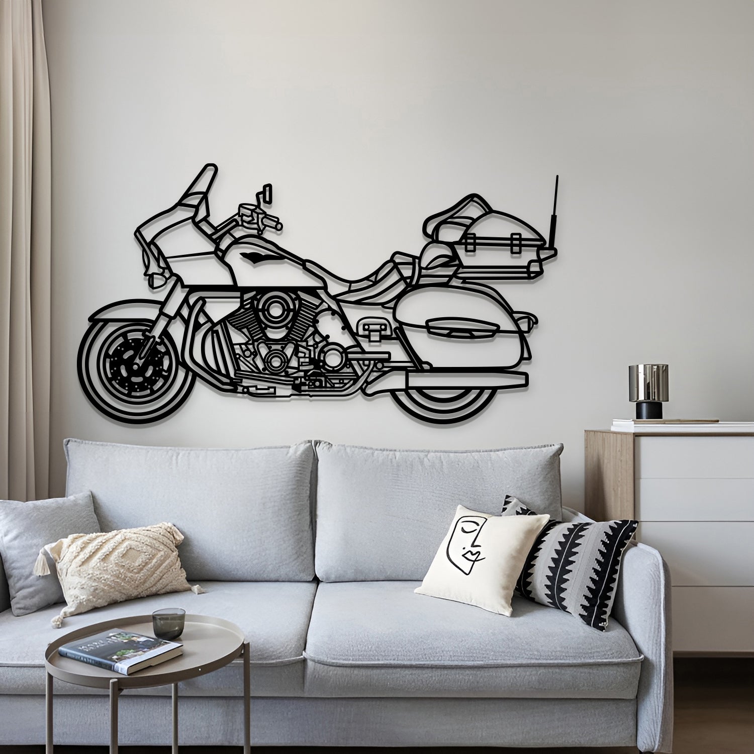 2014 Voyager 1700BE Metal Motorcycle Wall Art - MT1404