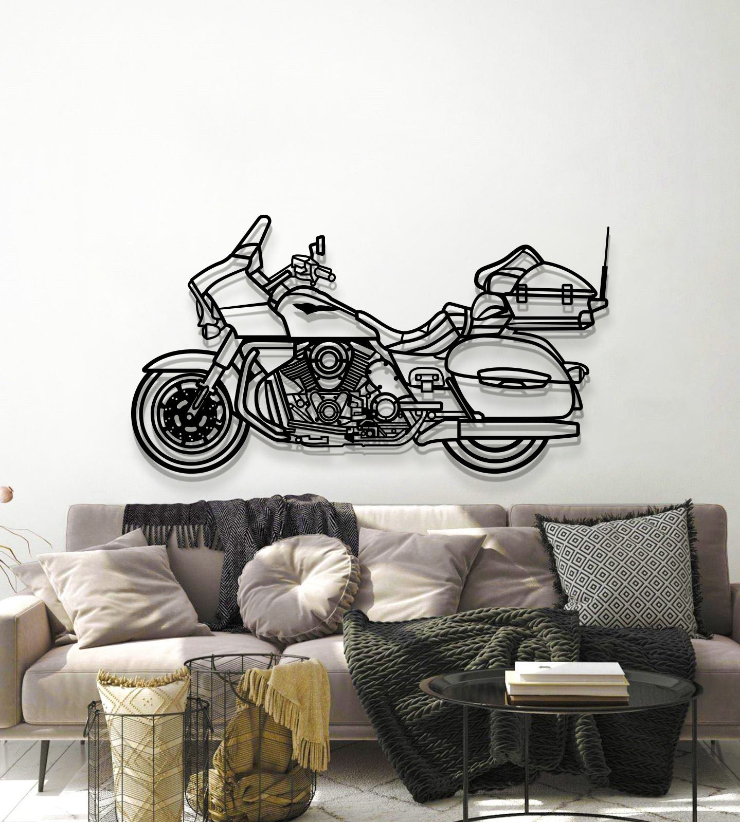 2014 Voyager 1700BE Metal Motorcycle Wall Art - MT1404