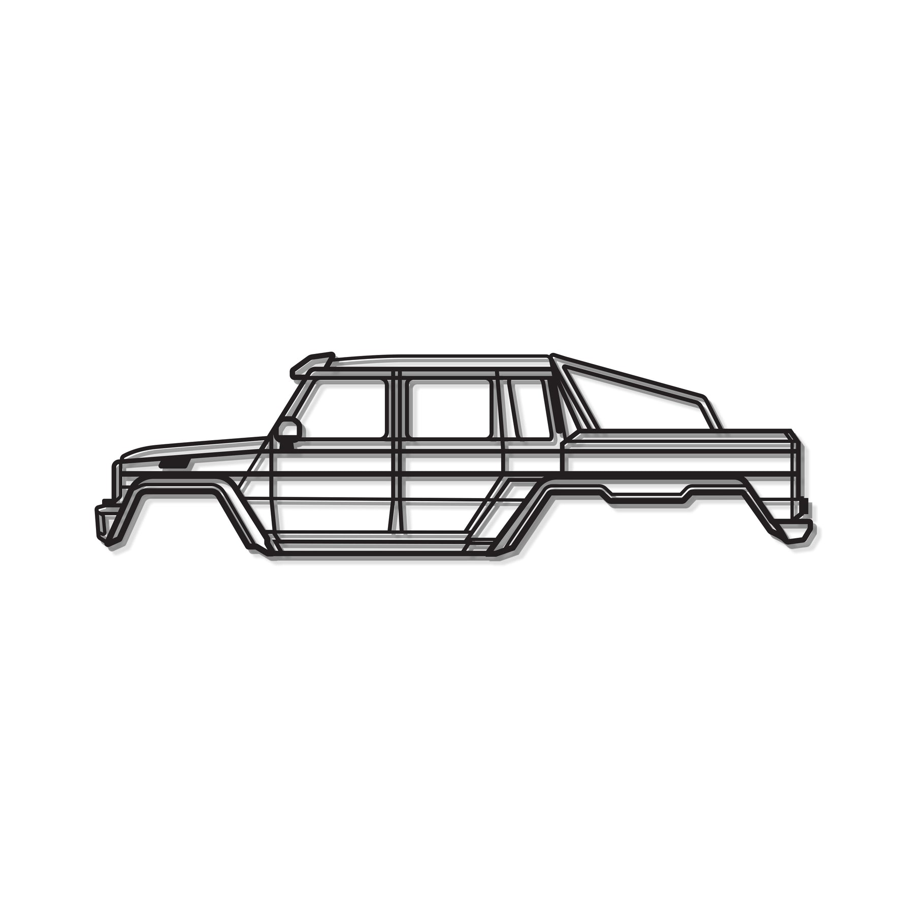 2014 G 63 AMG 6x6 Metal Car Wall Art - MT0505