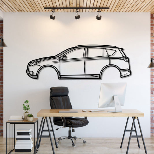 2013 RAV4 4. Generation (XA40) Metall Auto Wandkunst - MT0487