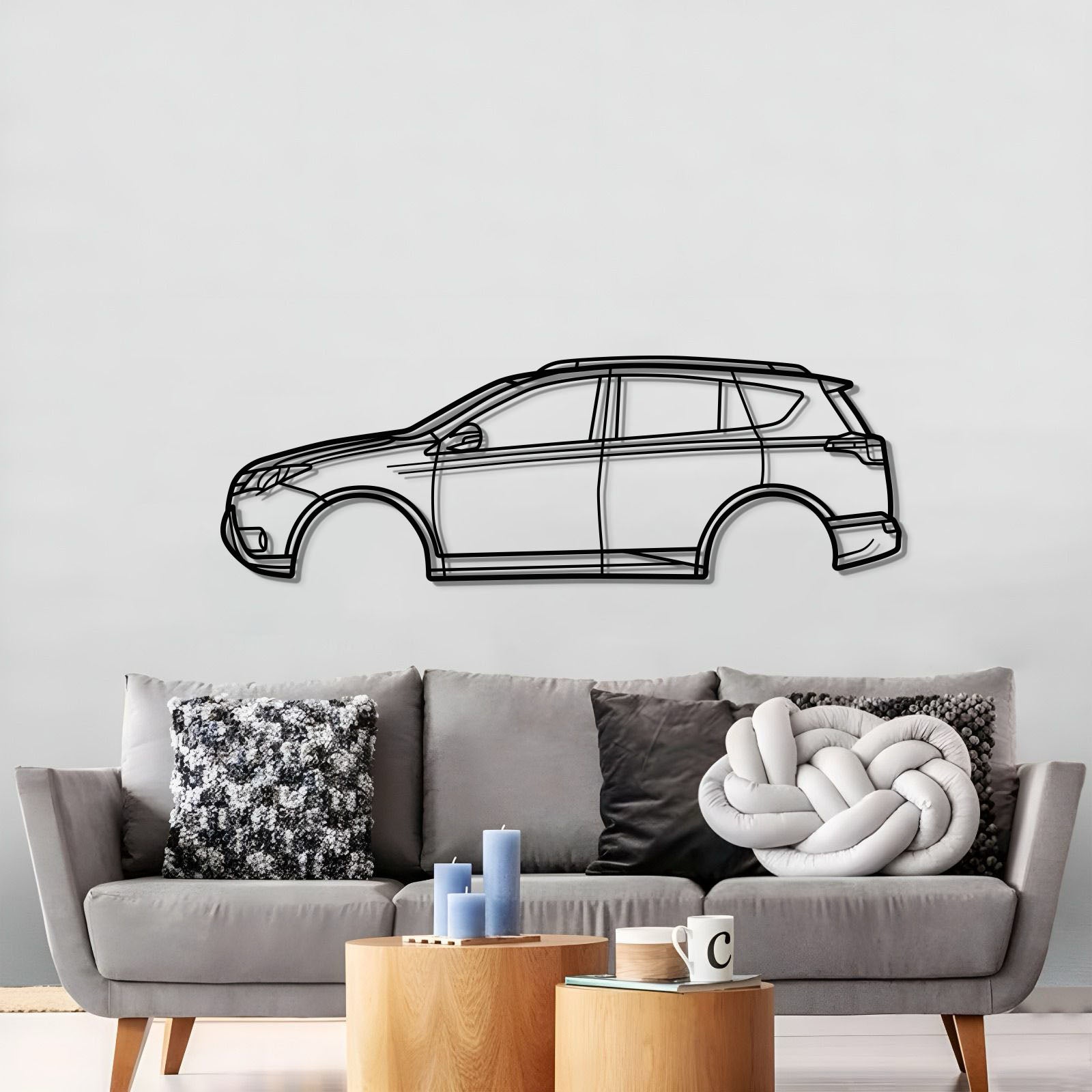 2013 RAV4 4th Gen (XA40) Metal Car Wall Art - MT0487