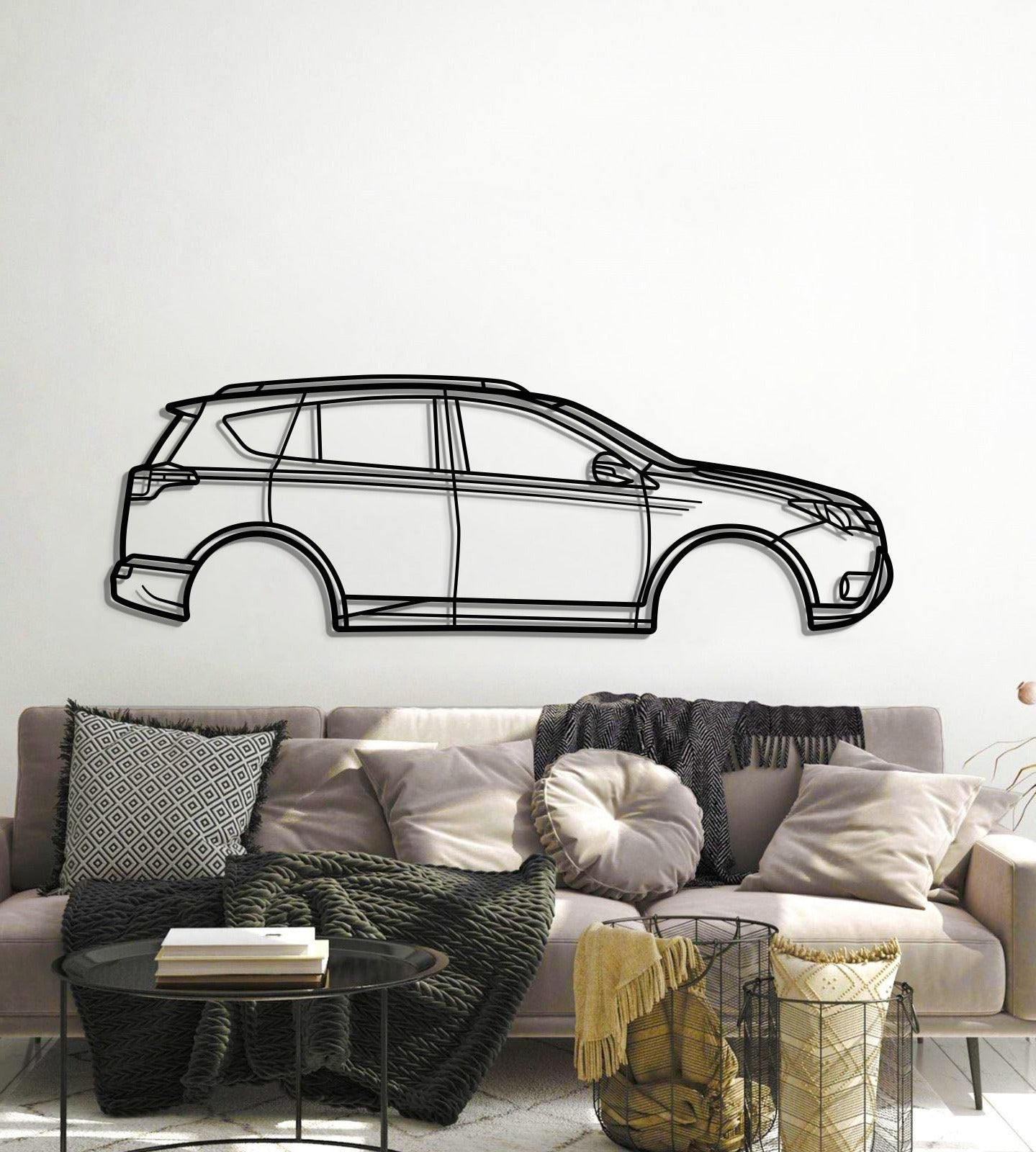 2013 RAV4 4th Gen (XA40) Metal Car Wall Art - MT0487