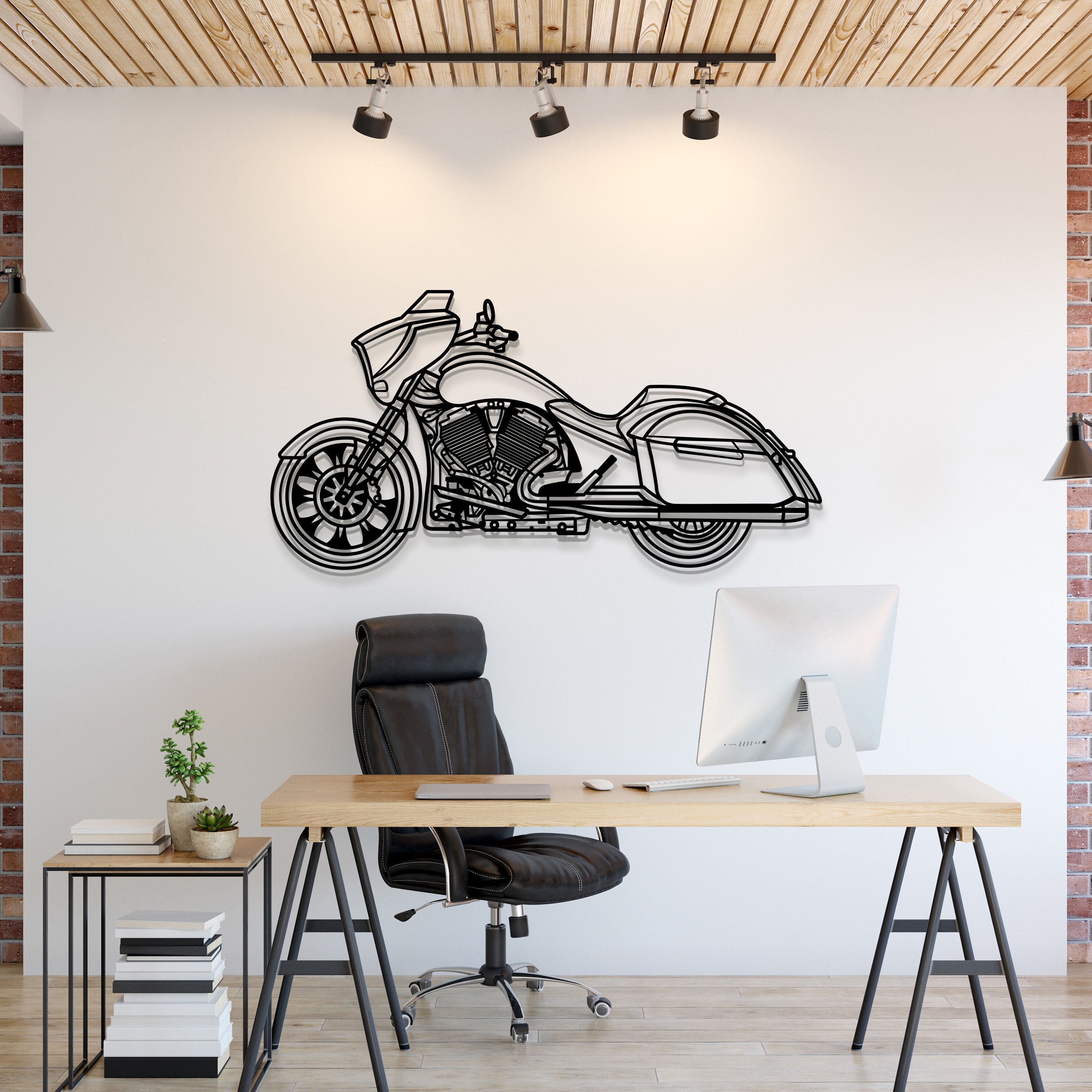 2014 Magnum Metal Motorcycle Wall Art - MT1419