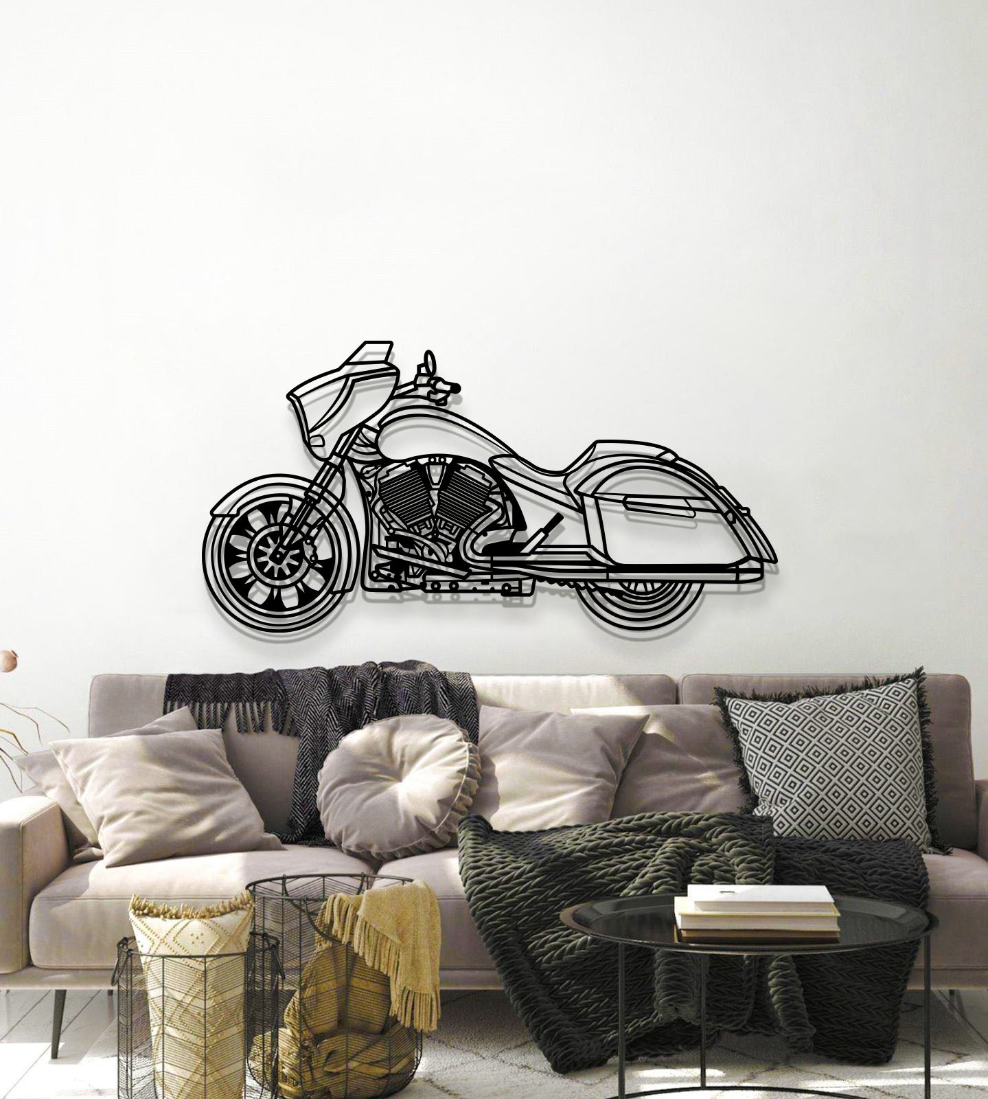 2014 Magnum Metal Motorcycle Wall Art - MT1419